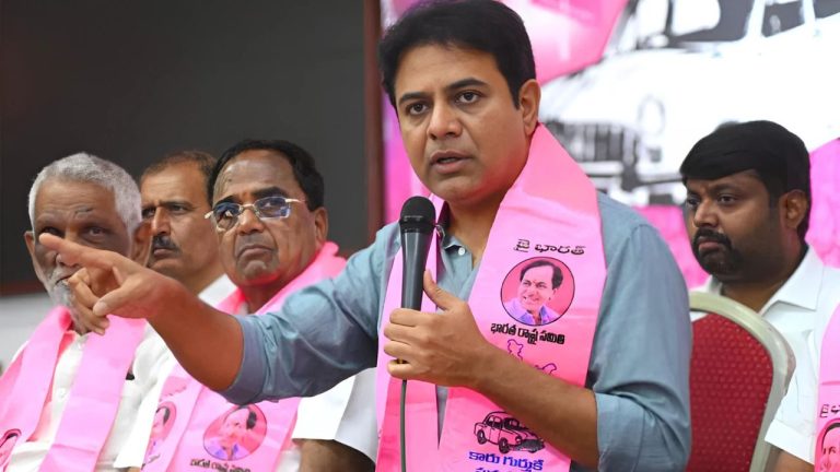 “KTR Alleges Major Land Scam Behind Scrapping of Hyderabad Pharma City Project”